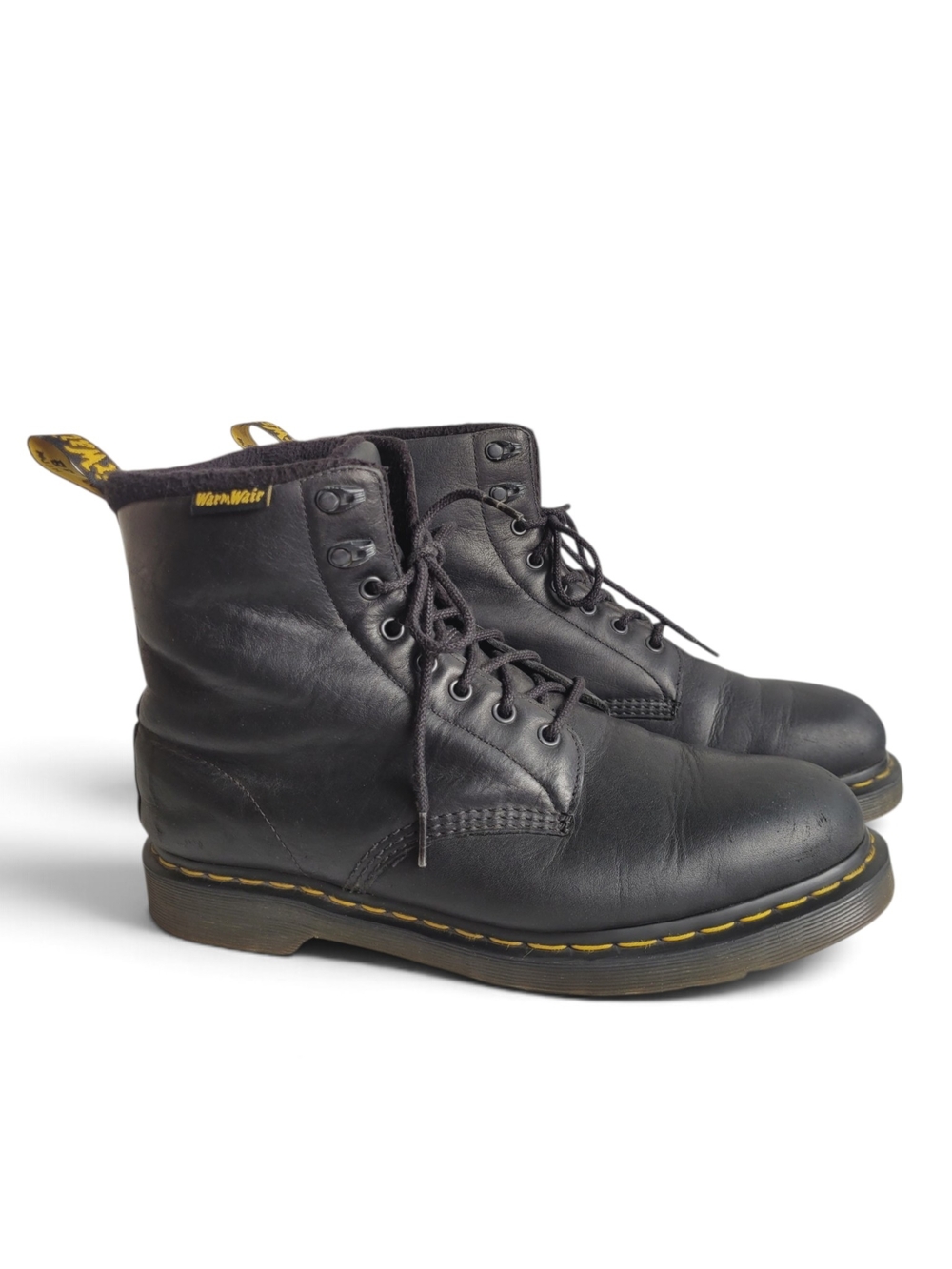 Dr. Martens Warmwair 1460 Pascal Boots Leather Fleece Lined Black Men's 12